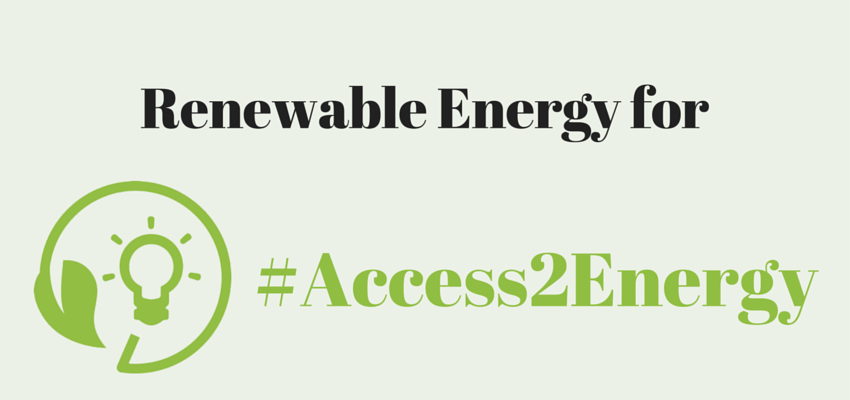 Renewable Energy for Access to Energy