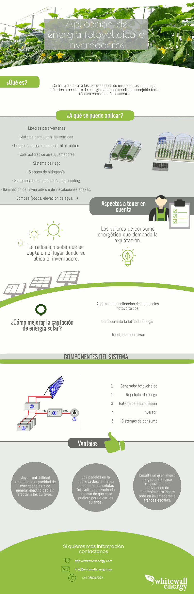 [Infografía] Aplicación de sistemas fotovoltaicos en invernaderos